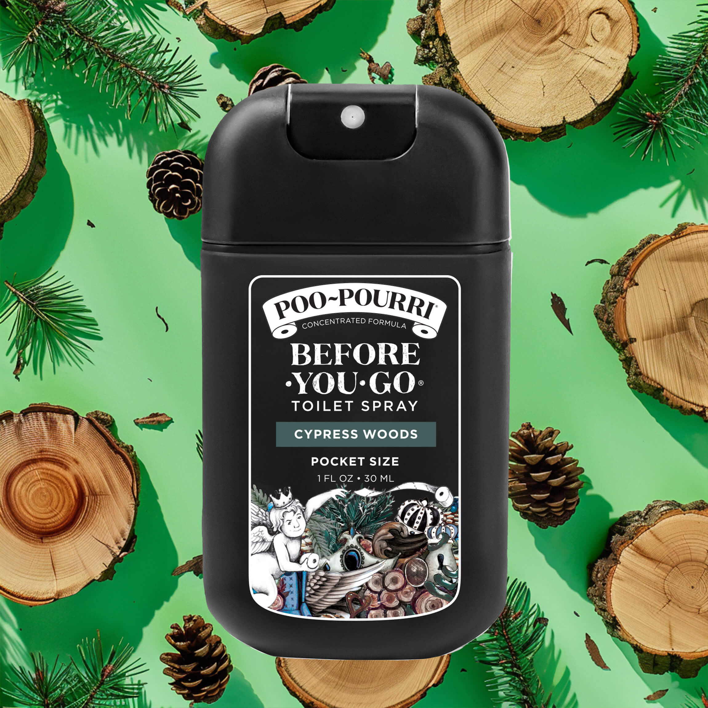Cypress Woods Pocket Sprayer - Poo~Pourri Toilet Spray - Main image