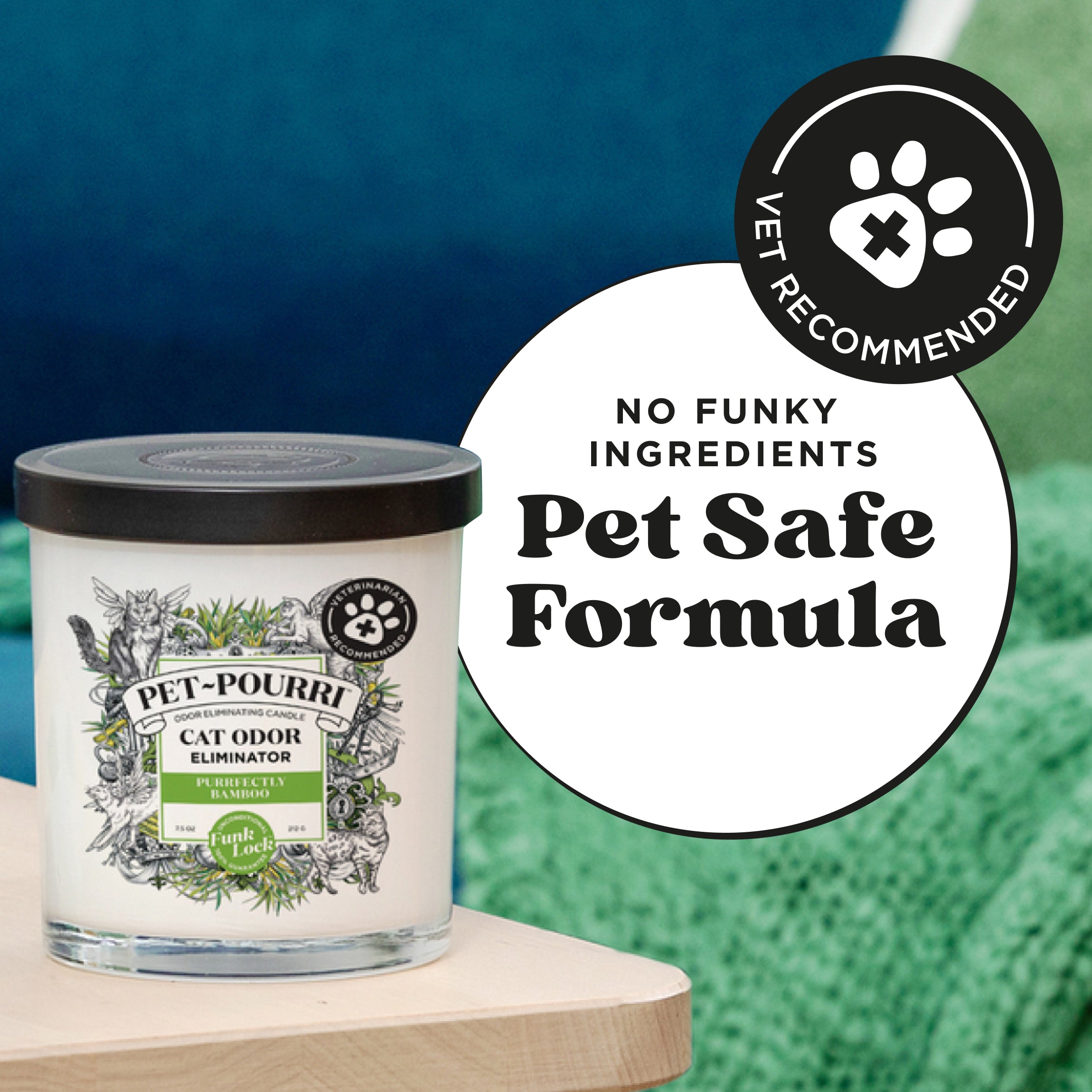 Purrfectly Bamboo Candle - Pet~Pourri Candle - View 5