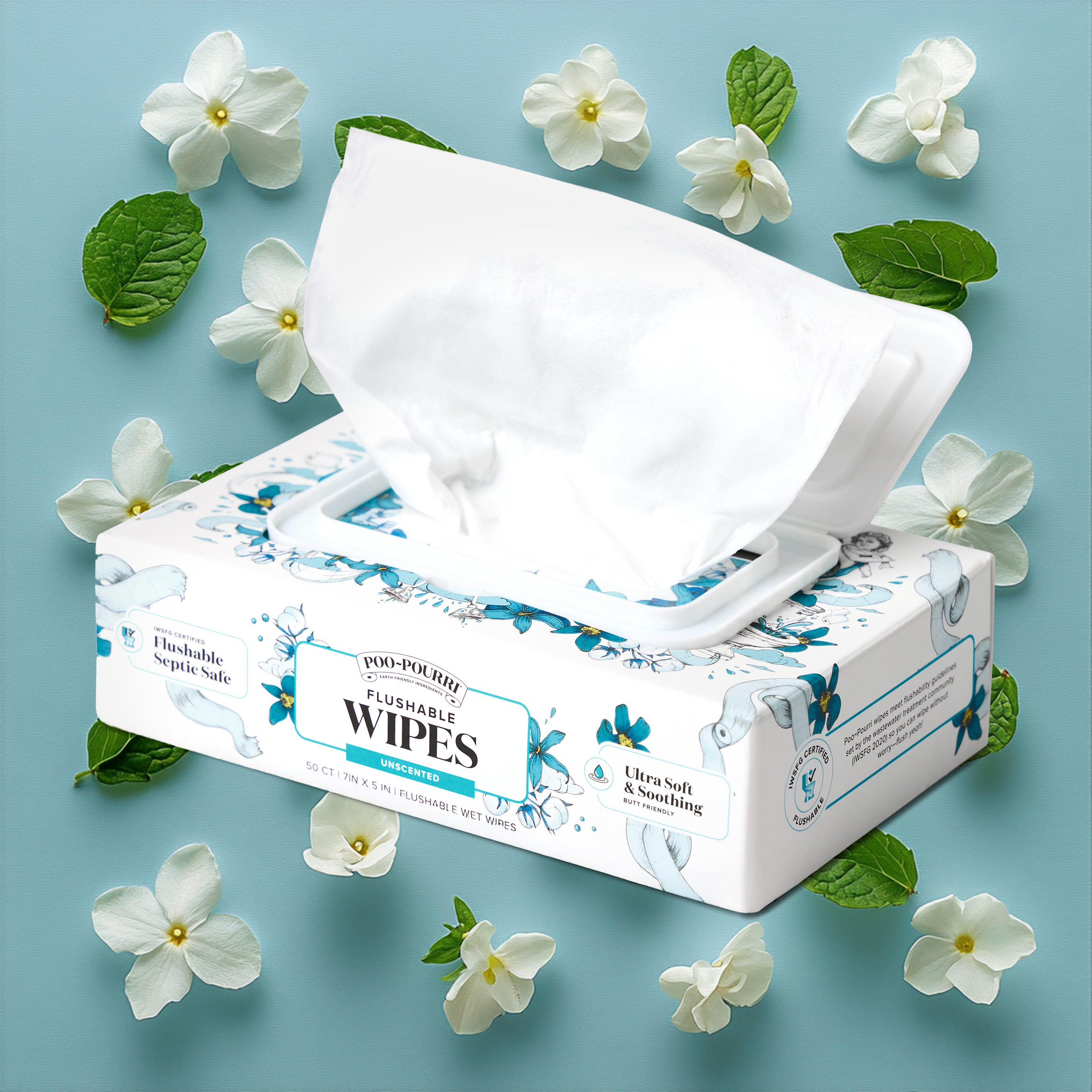 Unscented Flushable Wipes - Poo~Pourri - Main image