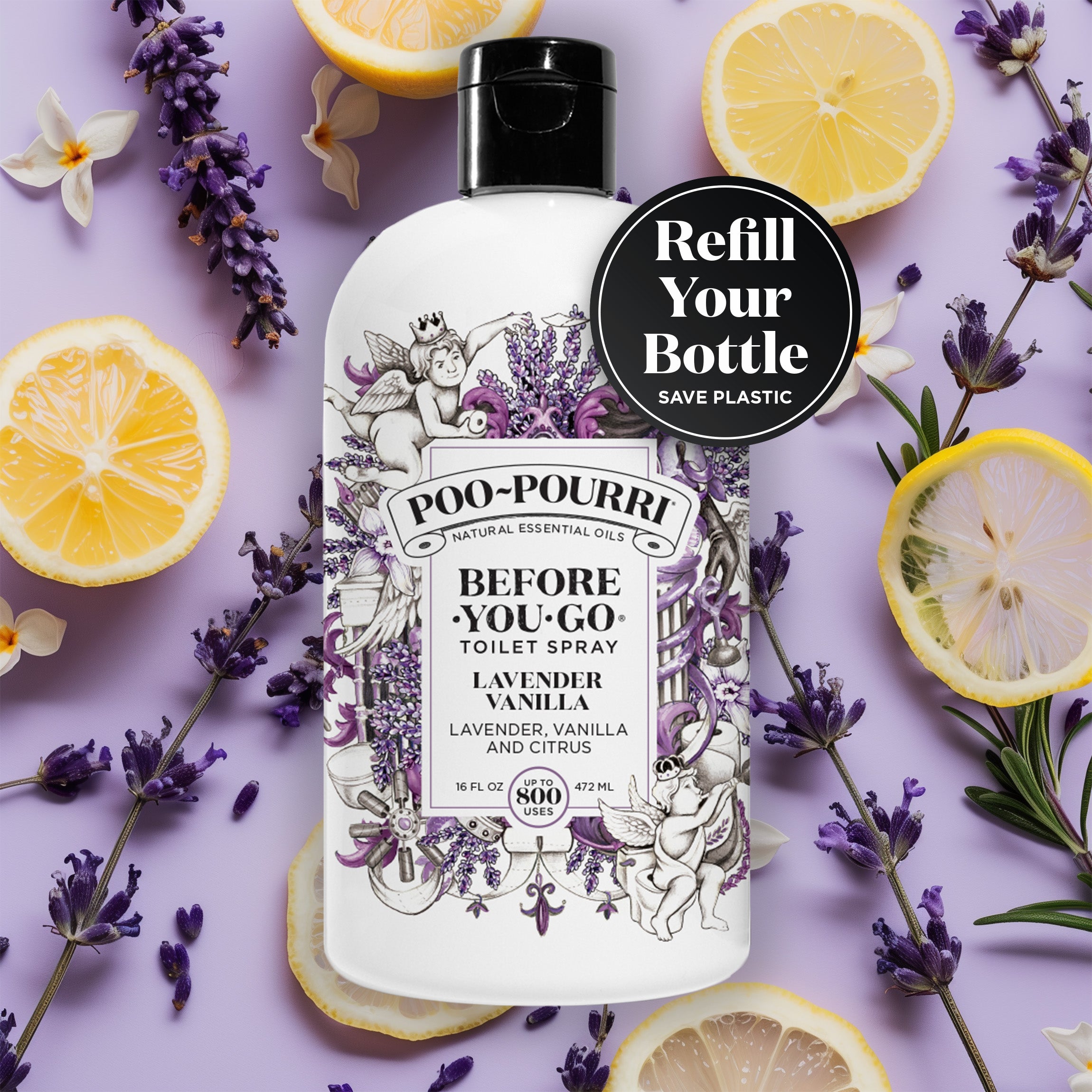 Lavender Vanilla Refill - Poo~Pourri Toilet Spray - Main image