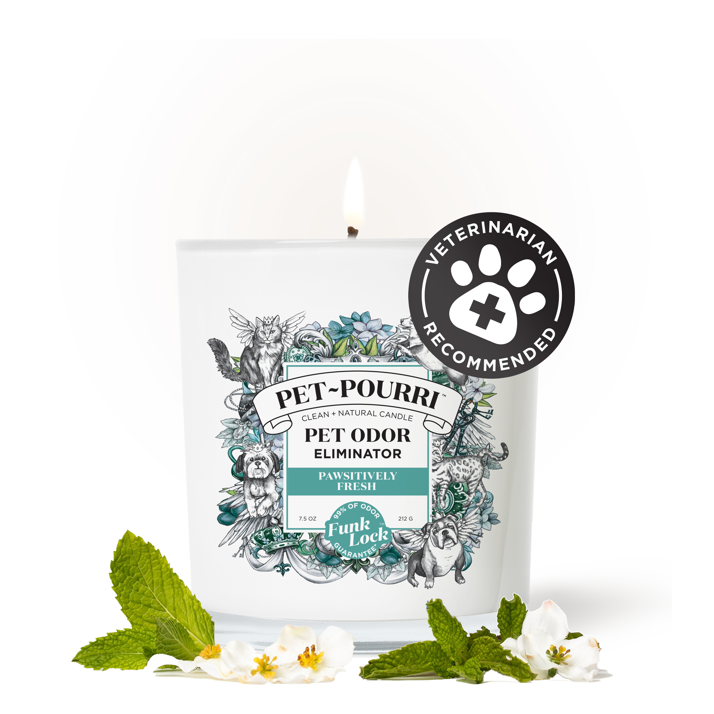 Pawsitively Fresh Candle - Pet~Pourri Candle - View 2