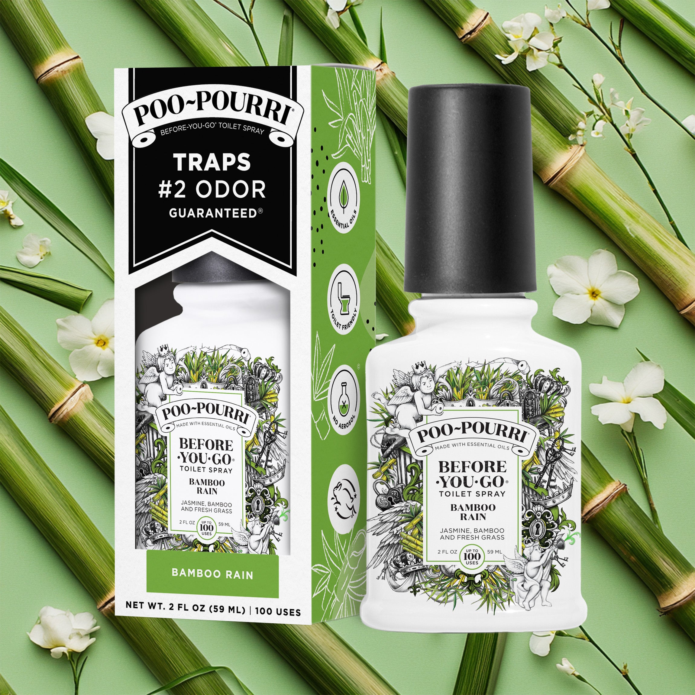 Bamboo Rain - Poo~Pourri Toilet Spray - Main image