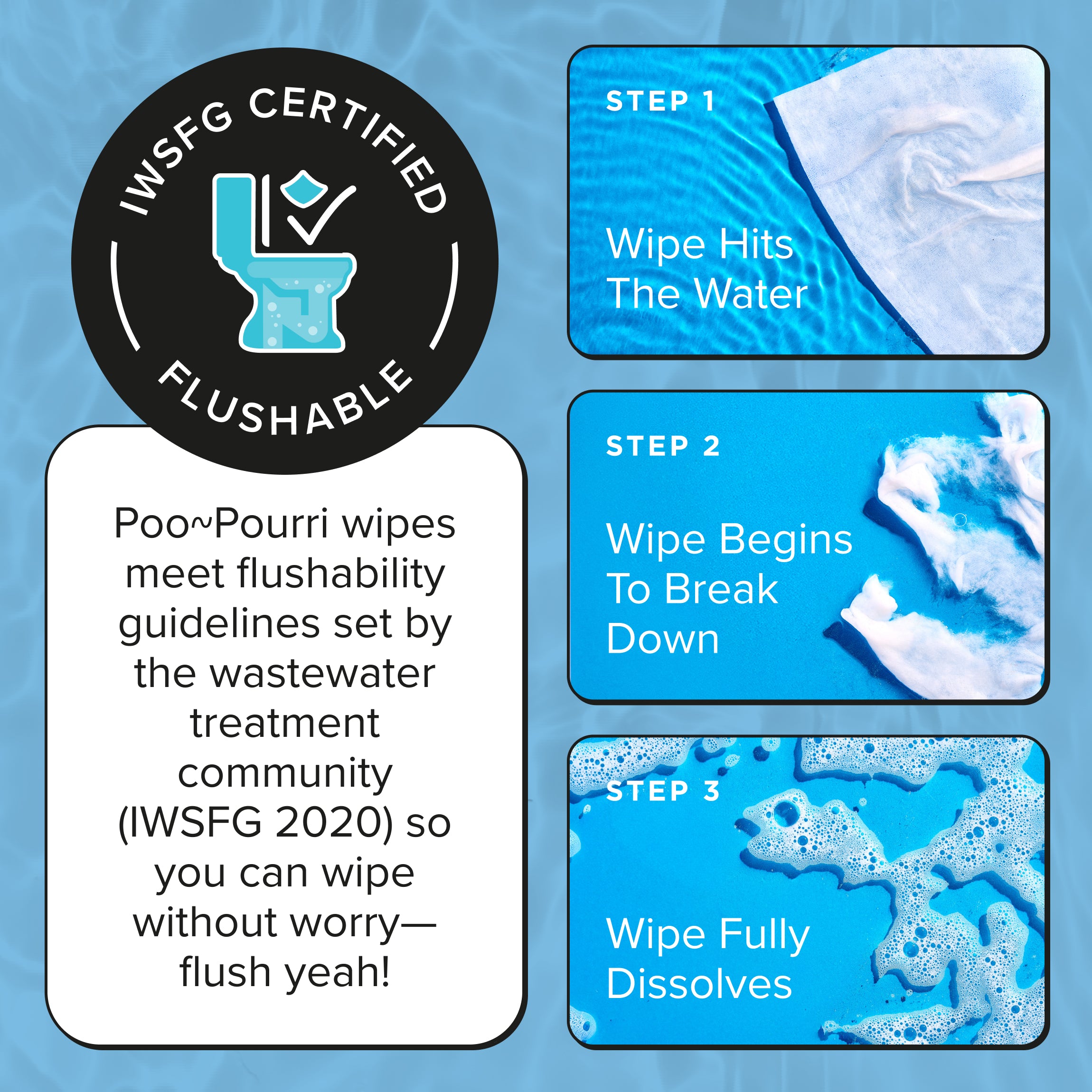 Unscented Flushable Wipes - Poo~Pourri - View 4