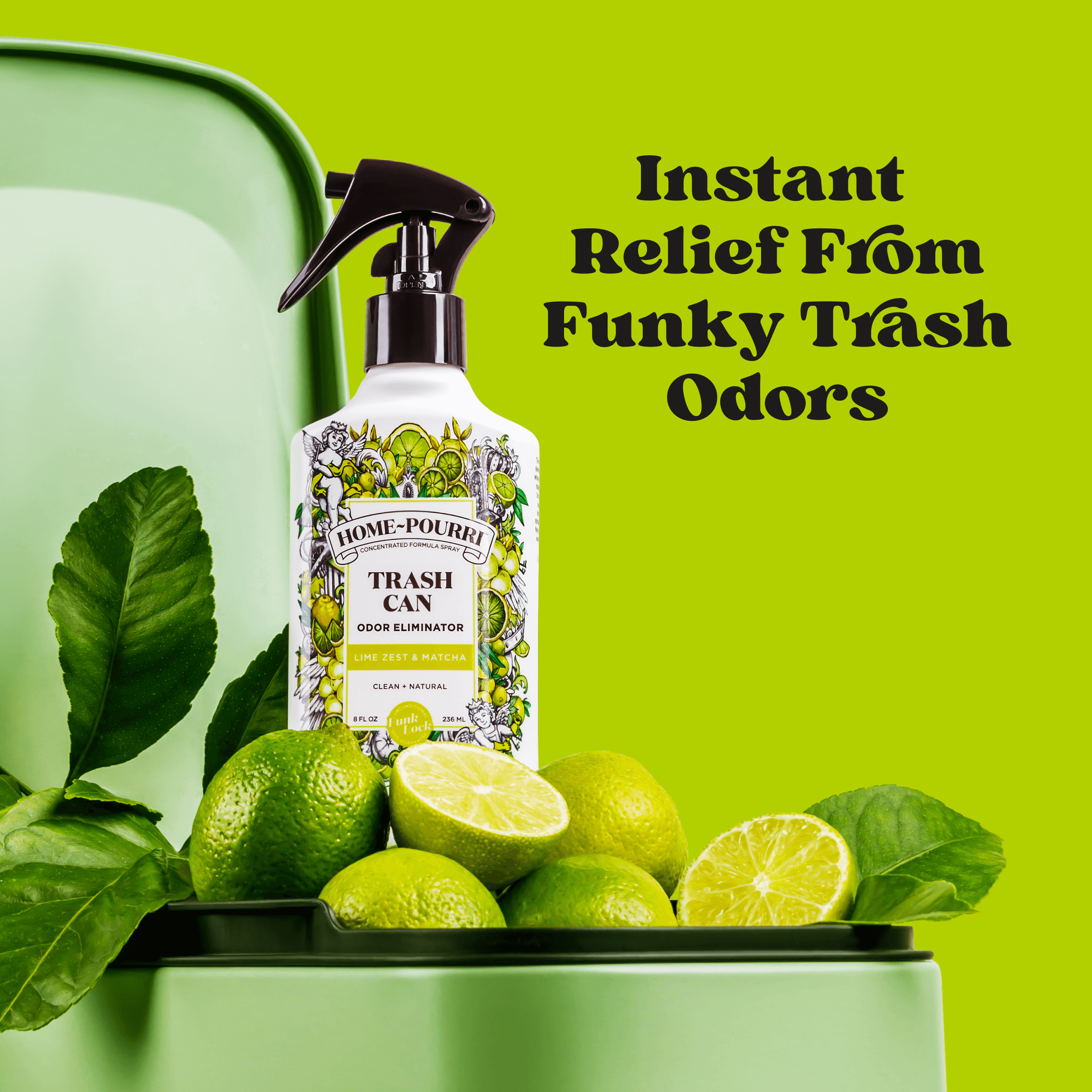 Lime Zest & Matcha - Home~Spray Air Freshener for Trash Can - View 3