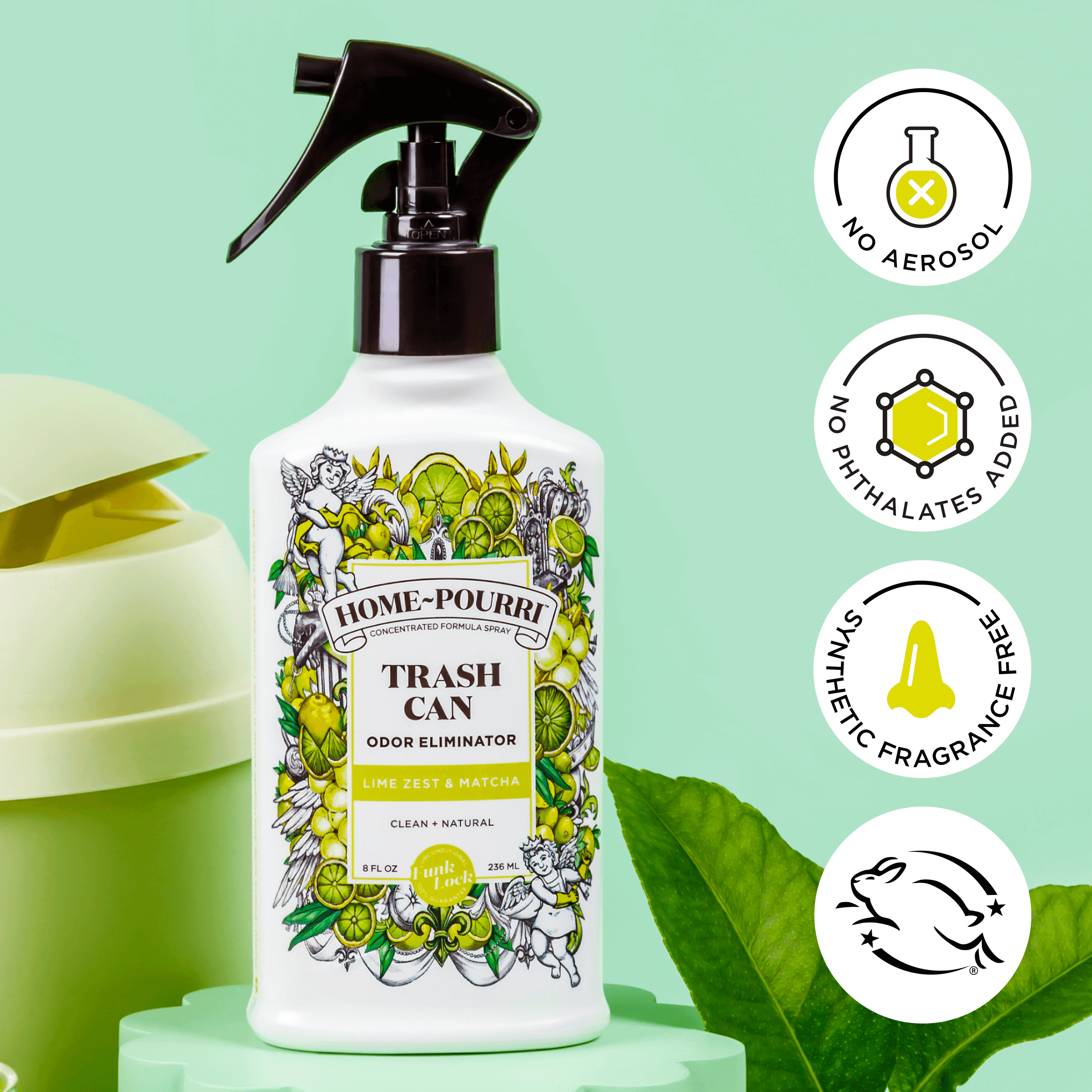 Lime Zest & Matcha - Home~Spray Air Freshener for Trash Can - View 6