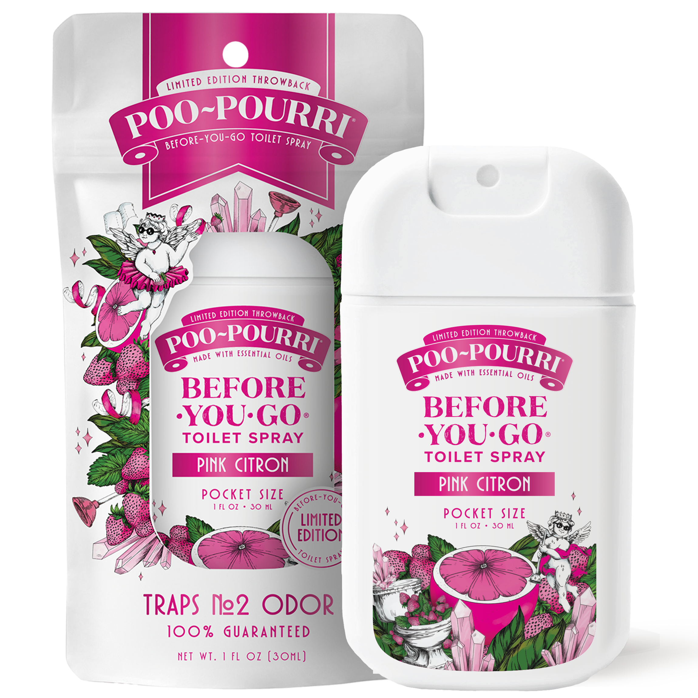 Pink Citron Pocket Sprayer - Poo~Pourri Toilet Spray - View 2