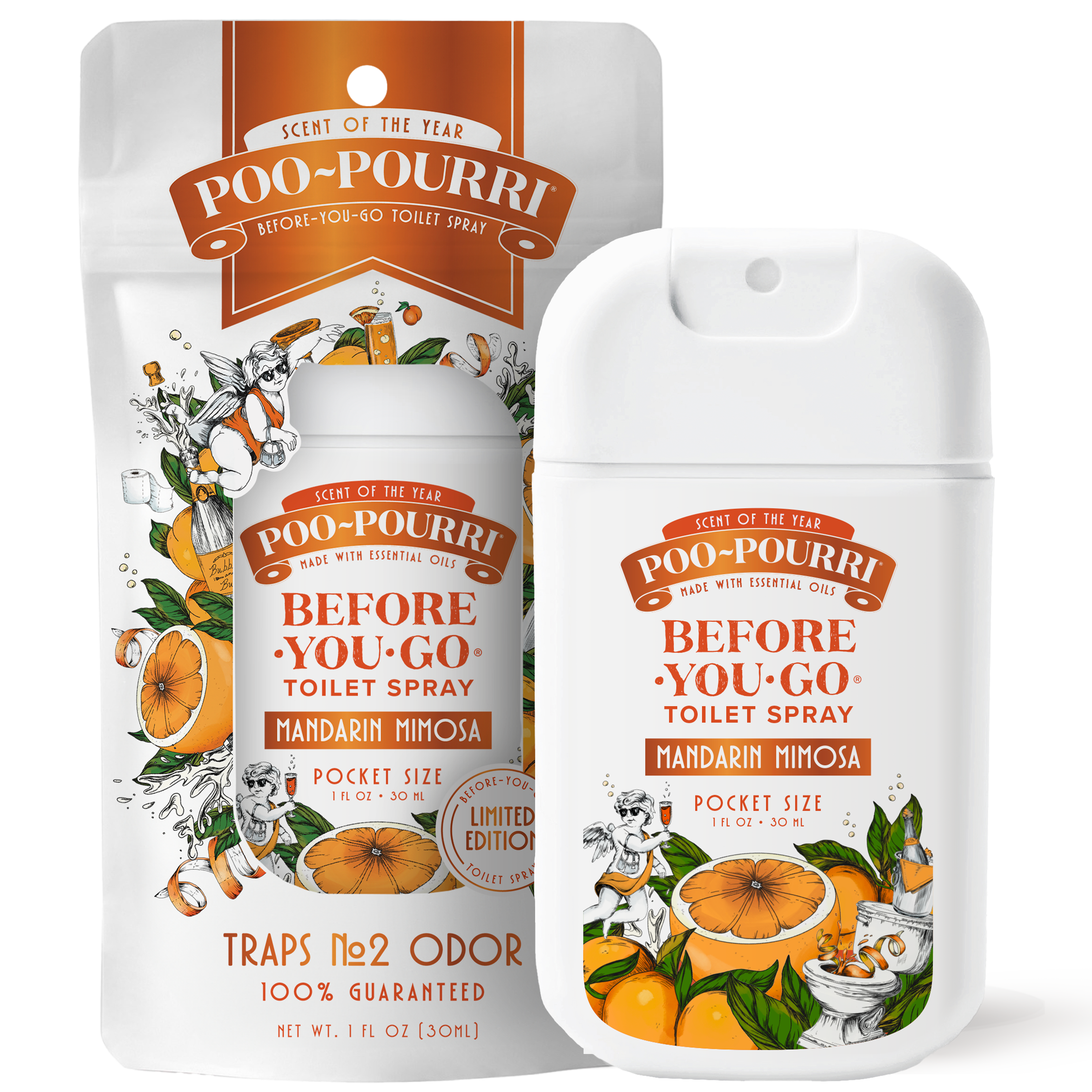 Mandarin Mimosa Pocket Sprayer - Poo~Pourri Toilet Spray - View 2