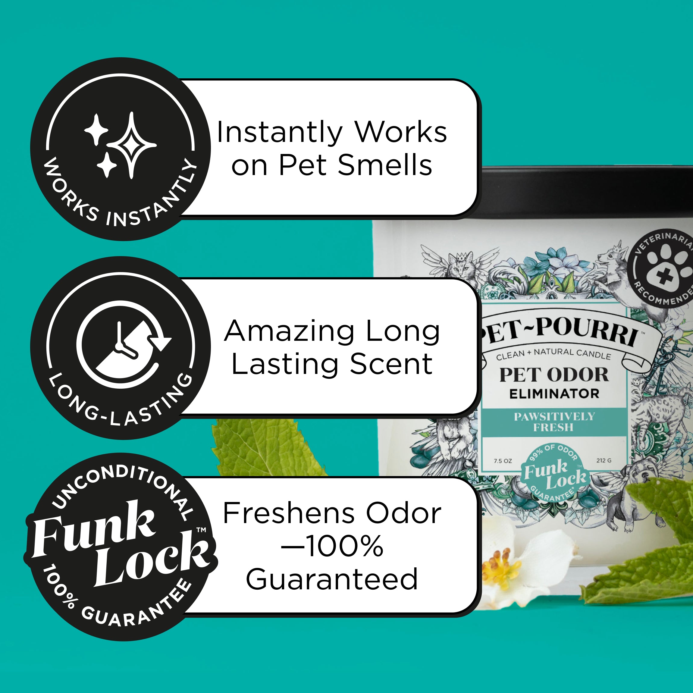 Pawsitively Fresh Candle - Pet~Pourri Candle - View 4