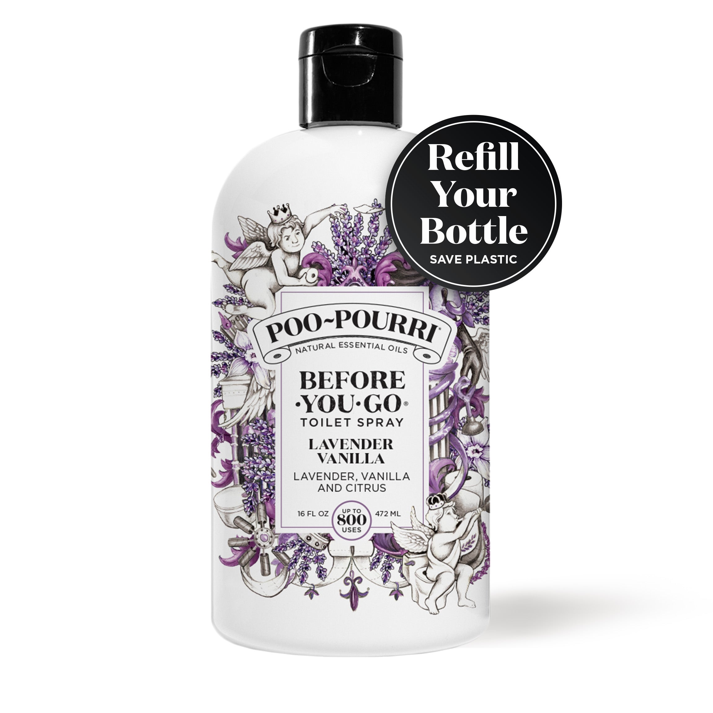 Lavender Vanilla Refill - Poo~Pourri Toilet Spray - View 2