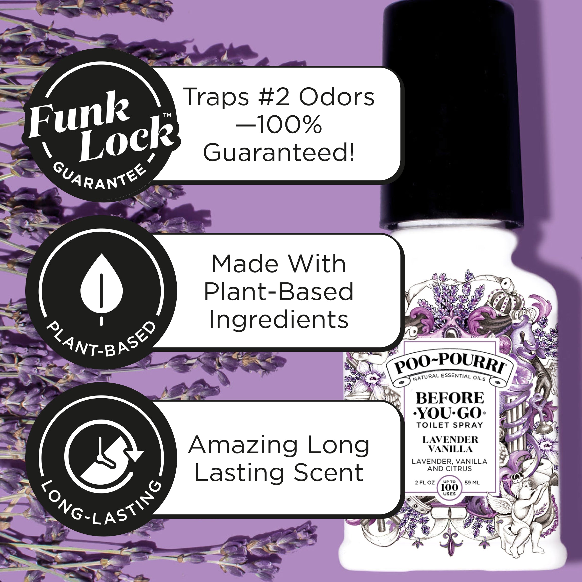 Lavender Vanilla Refill - Poo~Pourri Toilet Spray - View 4