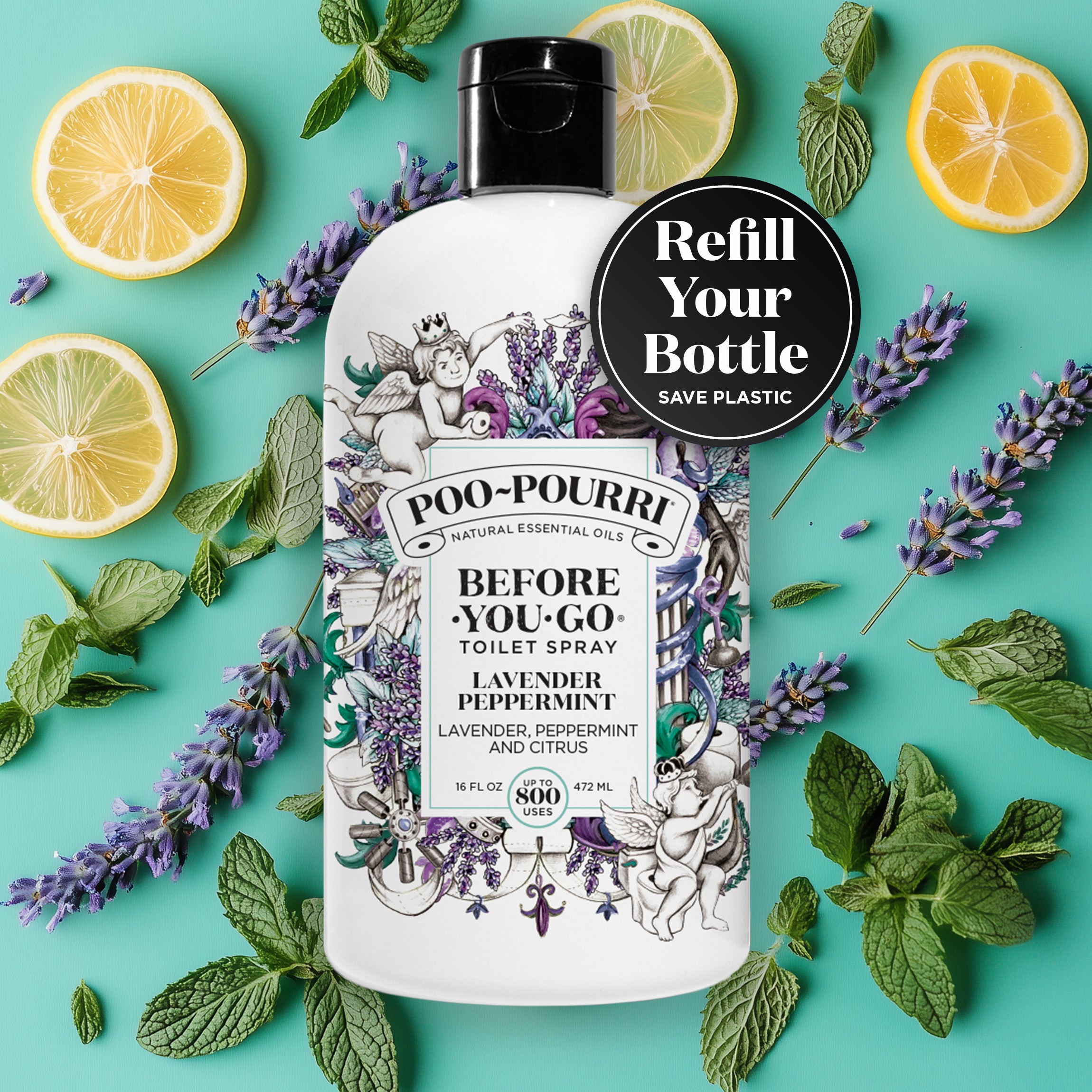 Lavender Peppermint Refill - Poo~Pourri Toilet Spray - Main image