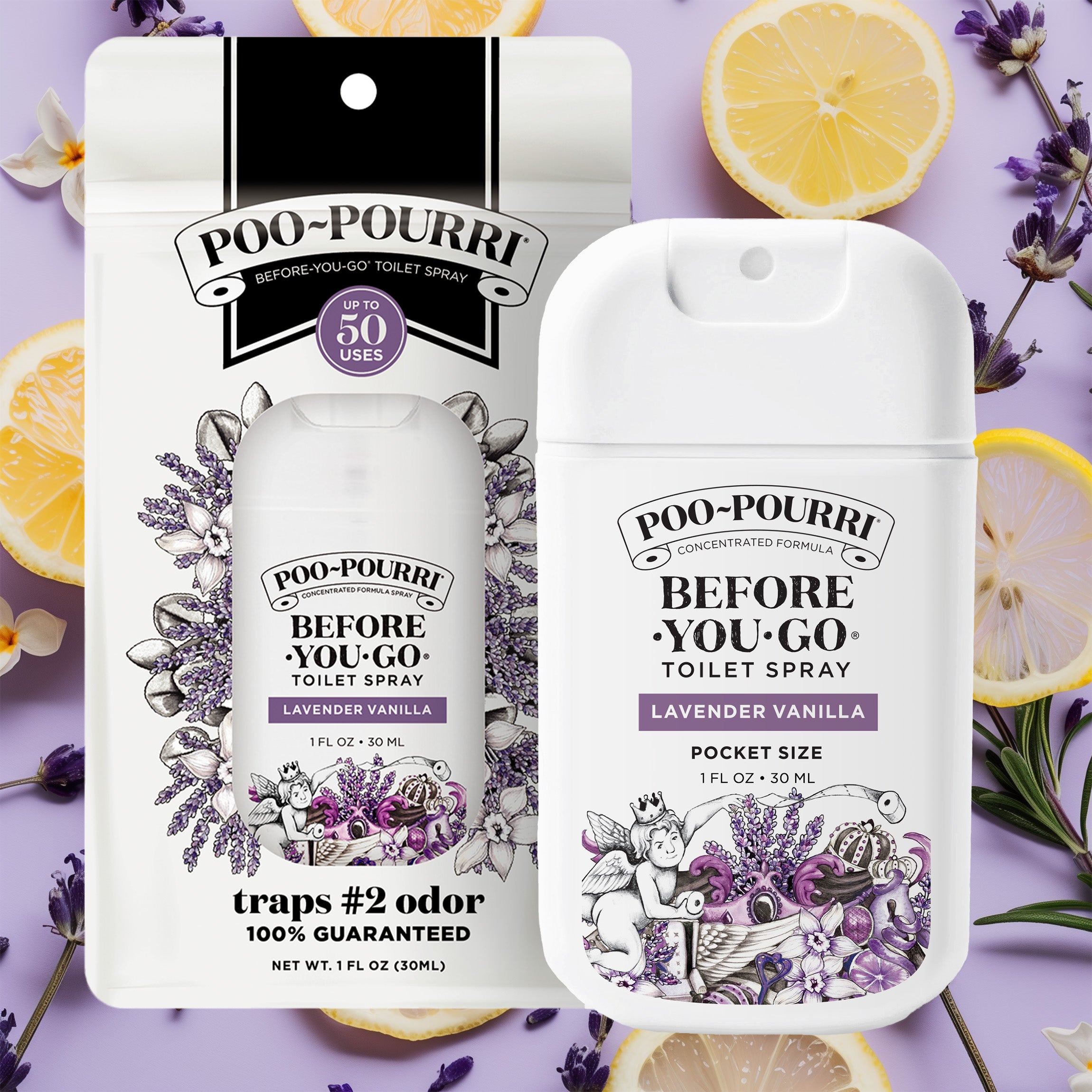 Lavender Vanilla Pocket Sprayer - Poo~Pourri Toilet Spray - Main image