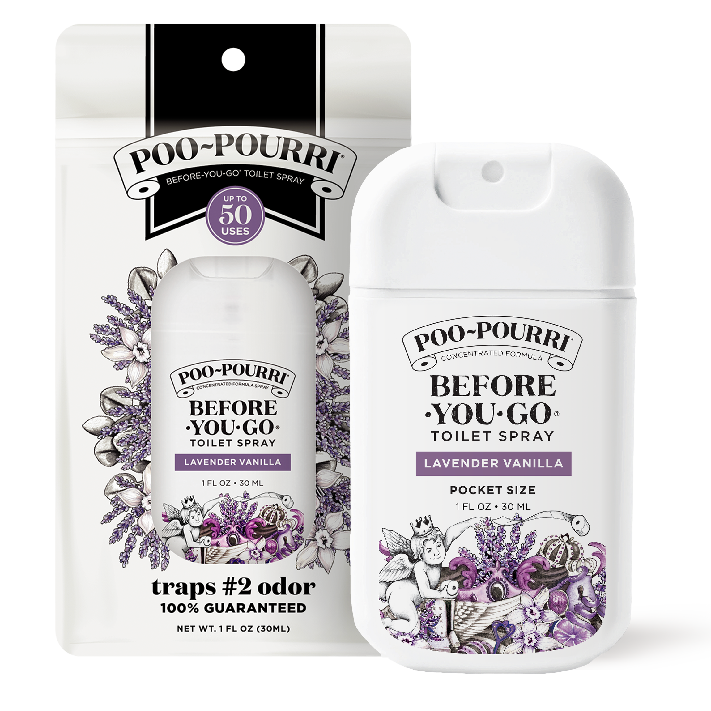 Lavender Vanilla Pocket Sprayer - Poo~Pourri Toilet Spray - View 2