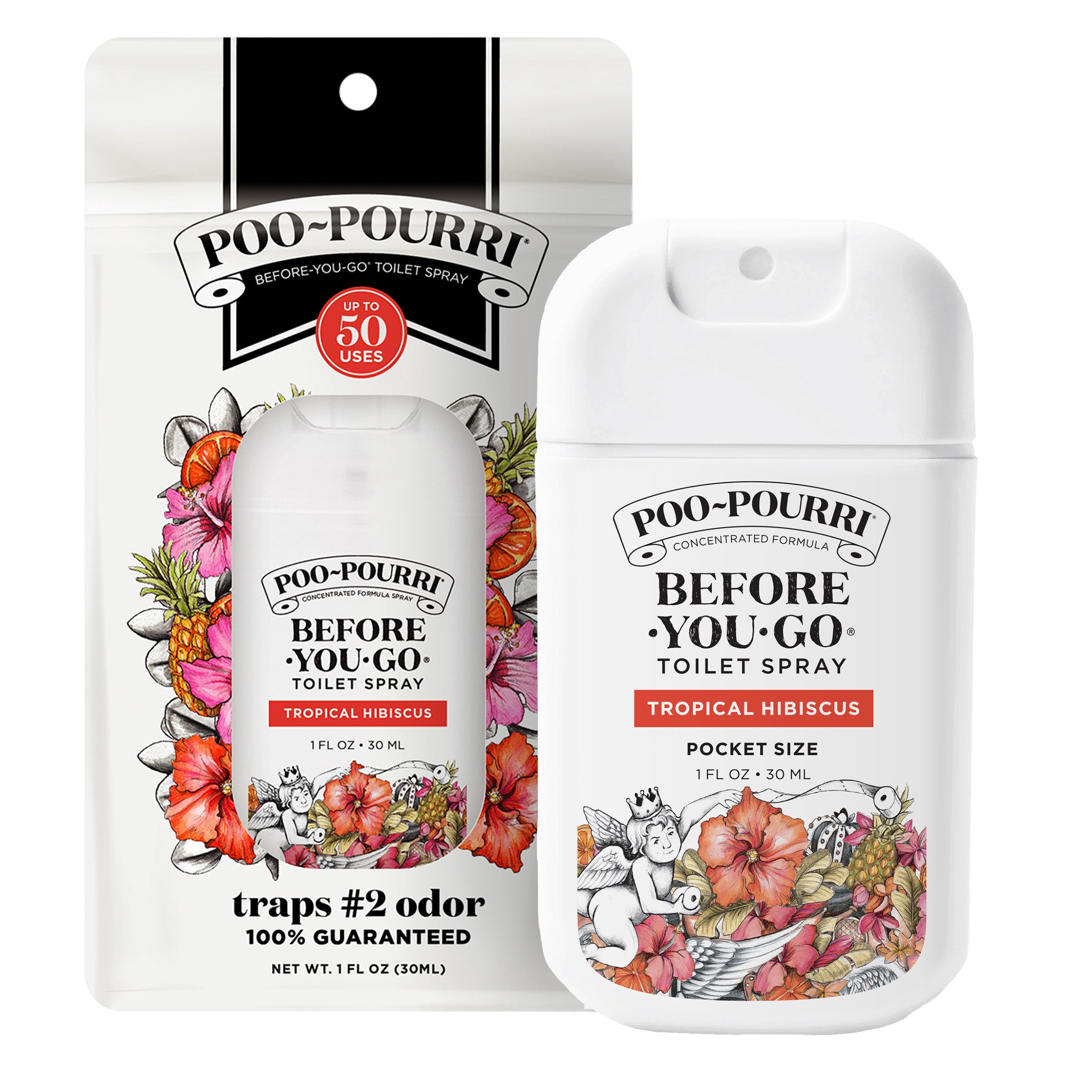Tropical Hibiscus Pocket Sprayer - Poo~Pourri Toilet Spray - View 2