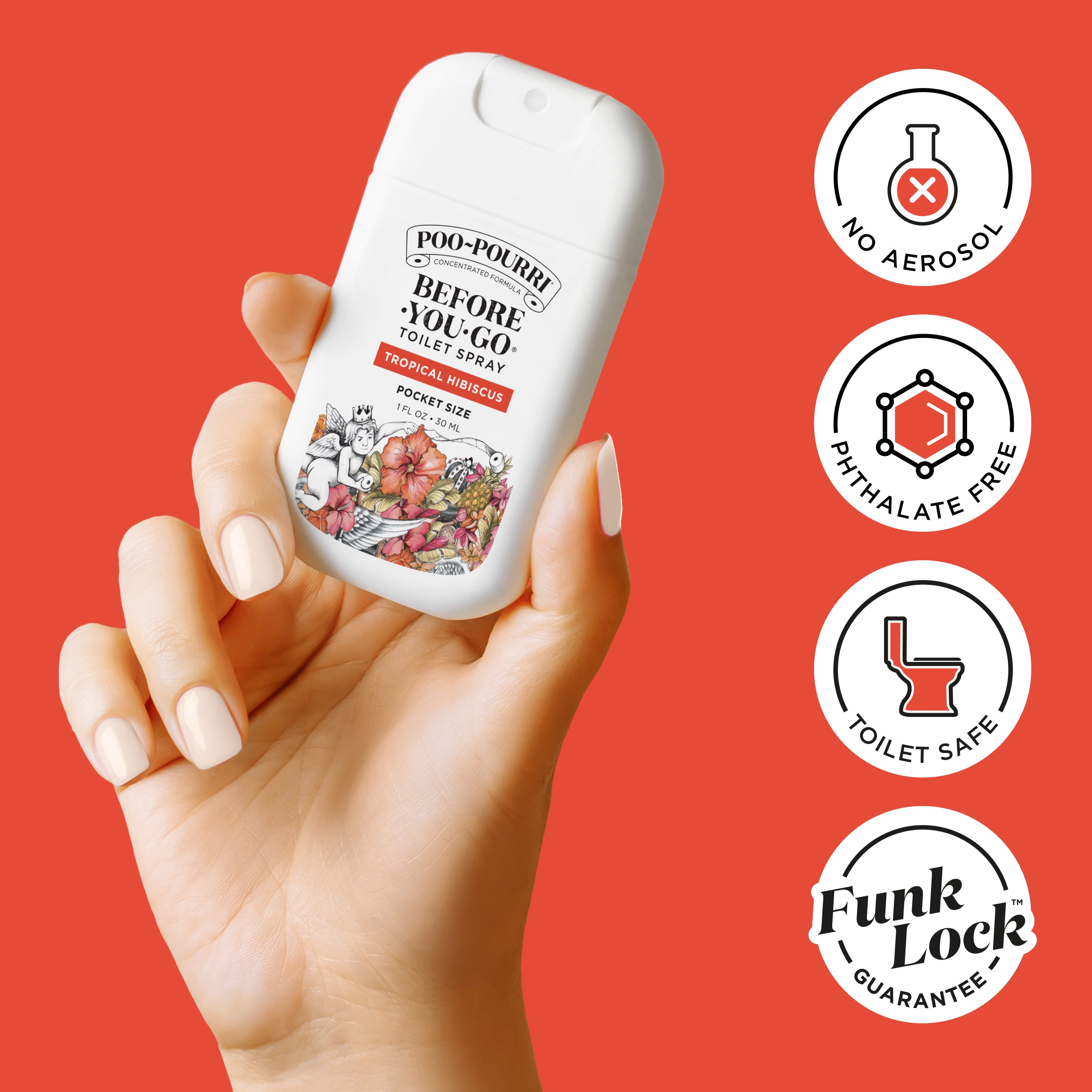 Tropical Hibiscus Pocket Sprayer - Poo~Pourri Toilet Spray - View 6